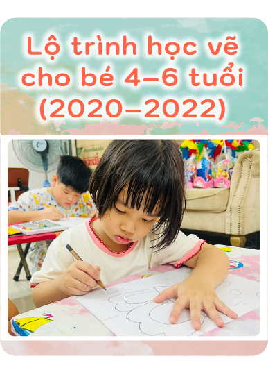 Lộ trình học vẽ cho bé 4 tuổi tới 6 tuổi tại lớp vẽ green art class ở thảo điền